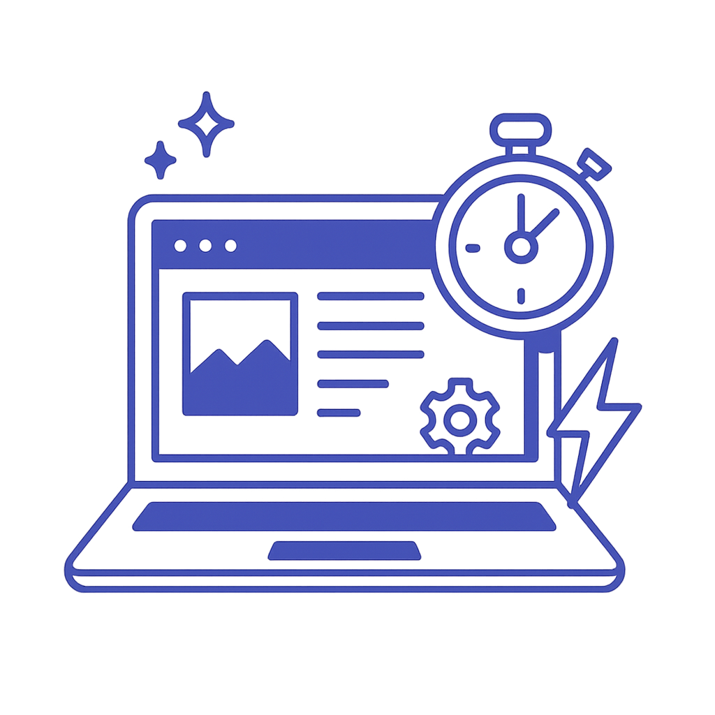 Fast website illustration